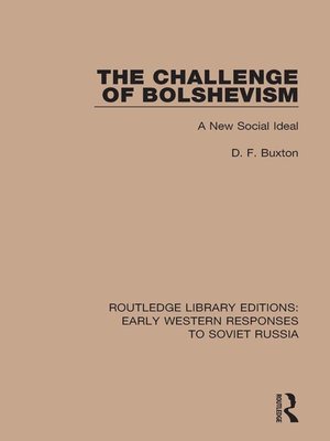 cover image of The Challenge of Bolshevism